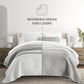 Summer Stripes Patterned Reversible Quilted Coverlet Set