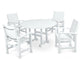 Polywood - Coastal 5-Piece Round Farmhouse Dining Set - FREE SHIPPING
