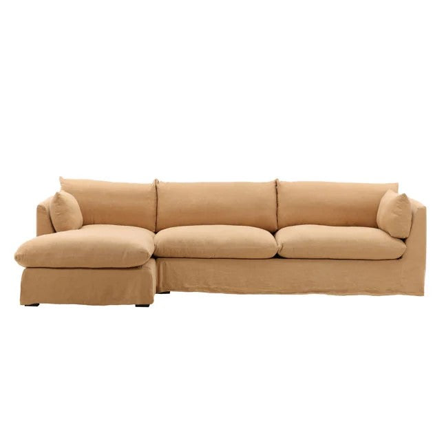Otis 2 Piece Chaise Sectional Frame LAF w/ Slipcover Finishes