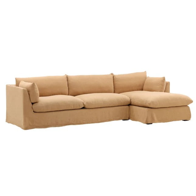 Otis 2 Piece Chaise Sectional Frame LAF w/ Slipcover Finishes