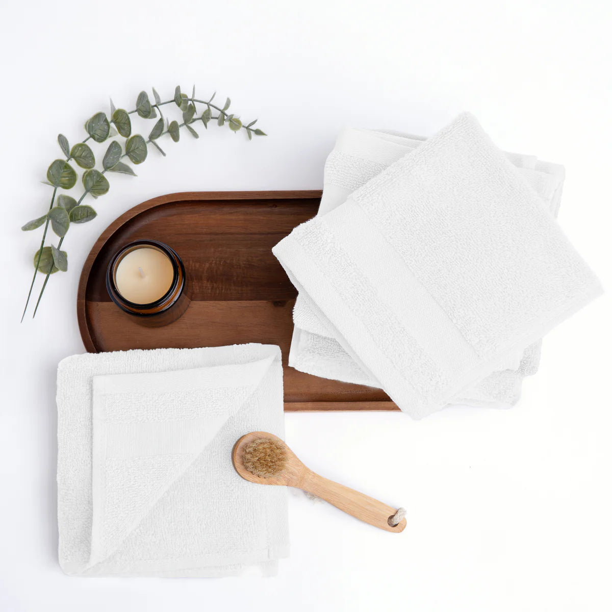 6-Pack 100% Cotton Hotel-Quality Washcloths
