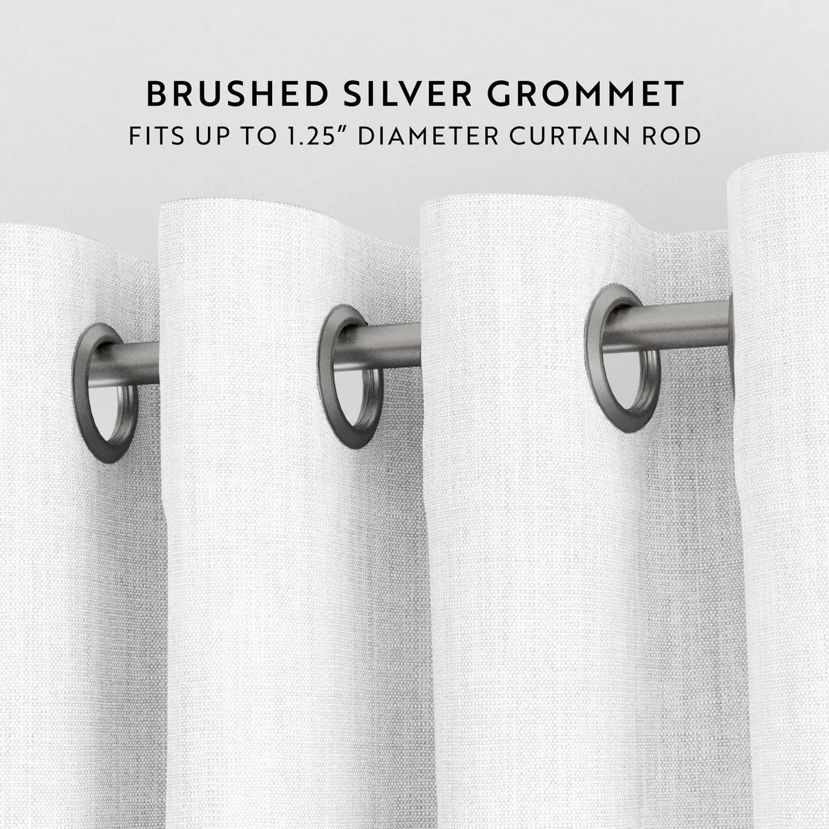 Thermal-Insulated Grommet Curtains - 100% Black Out - 2 Panels