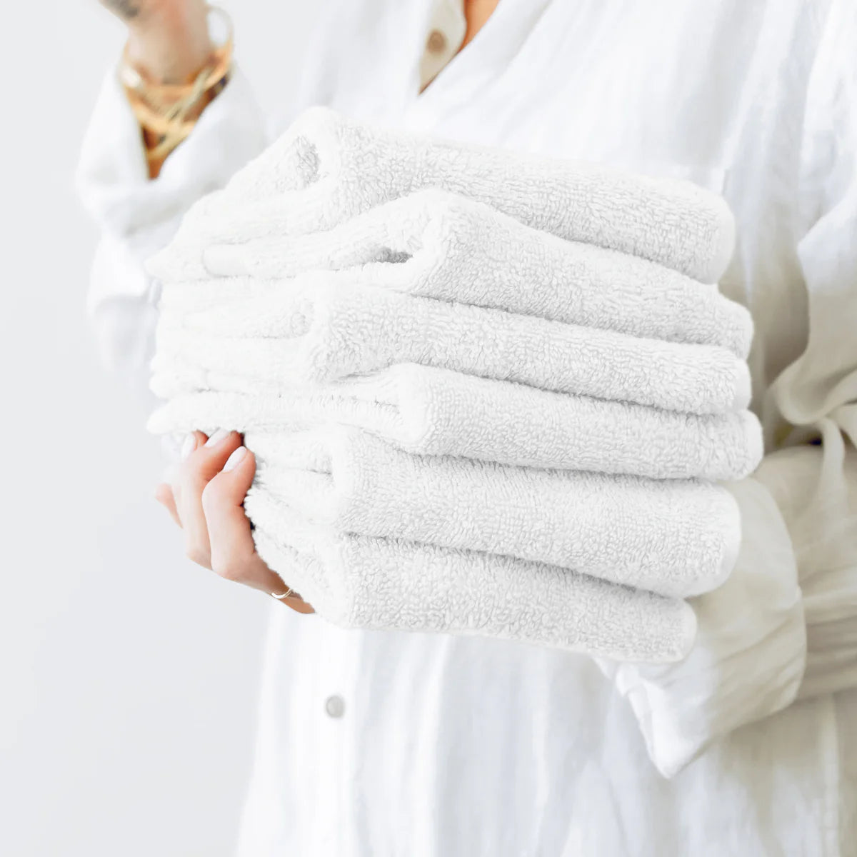 6-Pack 100% Cotton Hotel-Quality Washcloths
