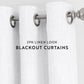 Thermal-Insulated Grommet Curtains - 100% Black Out - 2 Panels