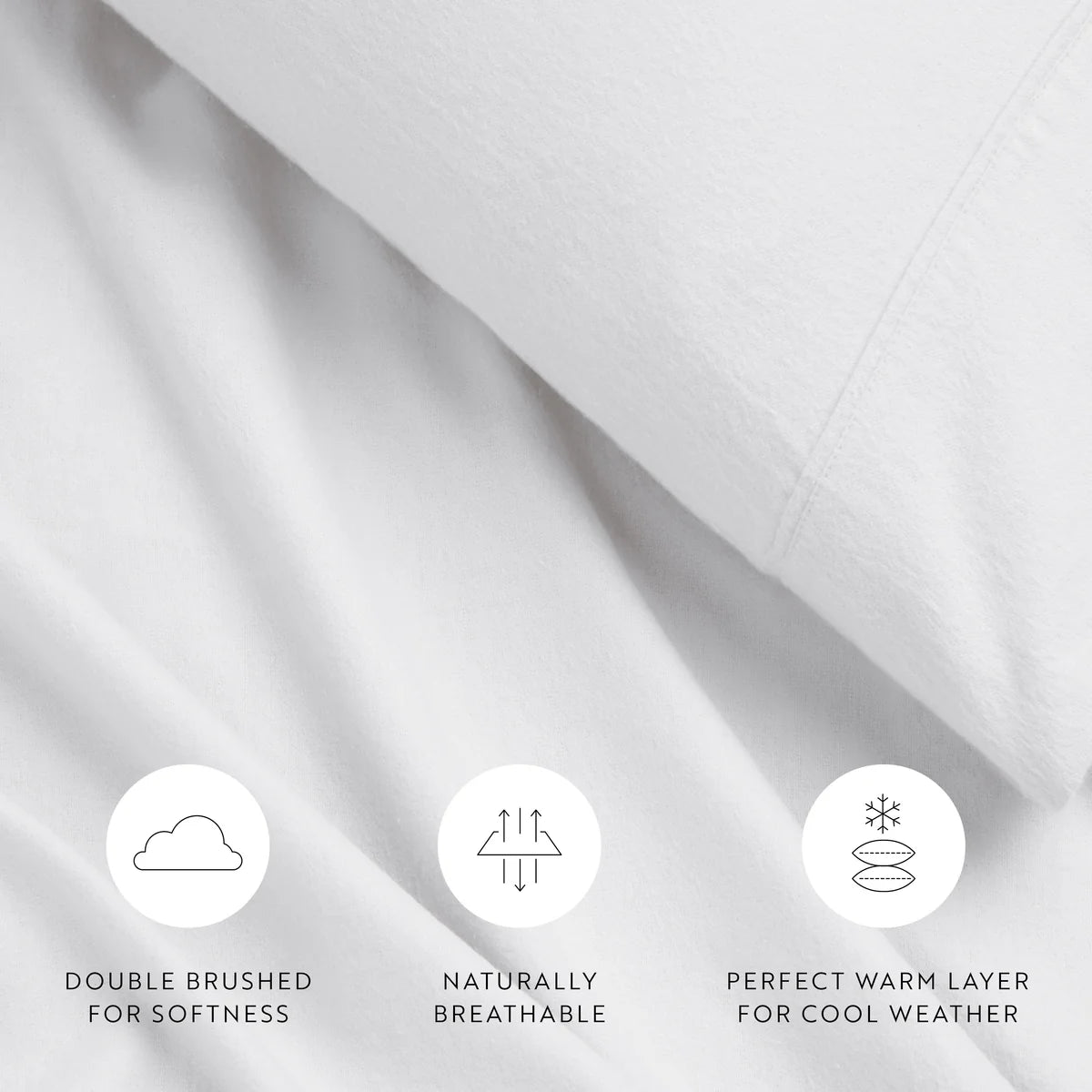 4-Piece 100% Cotton Flannel Sheet Set
