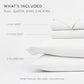 4-Piece 100% Cotton Percale Sheet Set