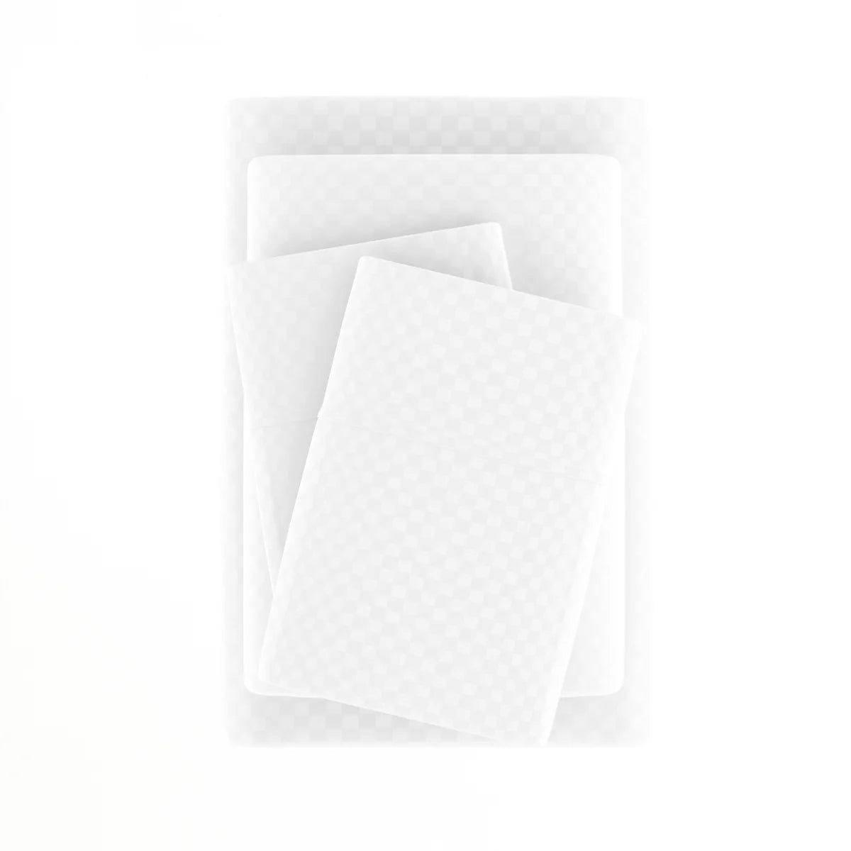Checkered Embossed 4-Piece Sheet Set