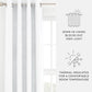 Thermal-Insulated Grommet Curtains - 100% Black Out - 2 Panels