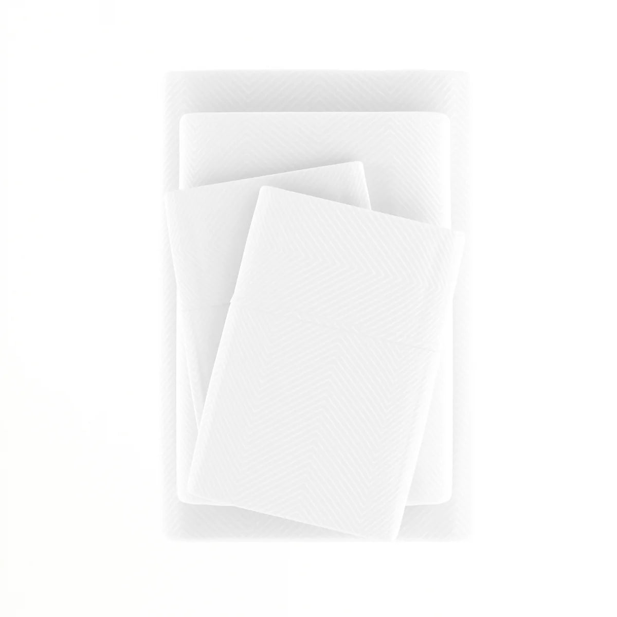 Chevron Embossed 4-Piece Sheet Set