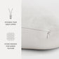 Stone Washed & Distressed Cotton Decor Throw Pillow Cover