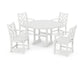 Polywood - Chippendale 5-Piece Round Farmhouse Dining Set - FREE SHIPPING