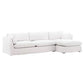 Otis 2 Piece Chaise Sectional Frame LAF w/ Slipcover Finishes