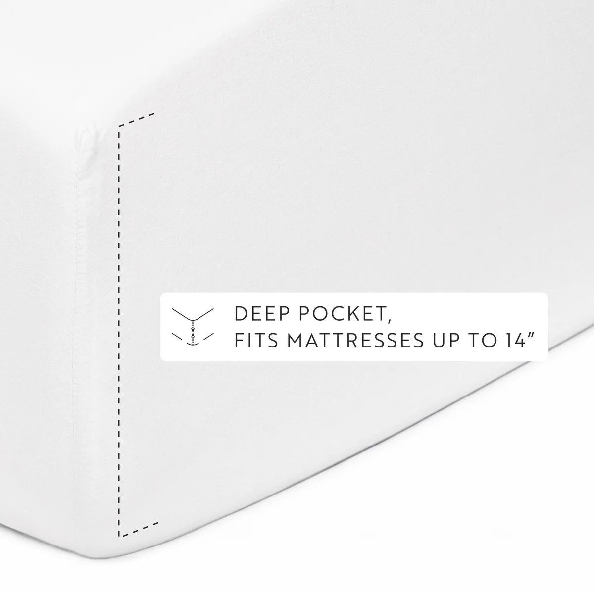 4-Piece 100% Cotton Percale Sheet Set