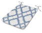 POLYWOOD 1100 Plaza Seat Pad — Trellis Sky Blue
