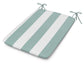 POLYWOOD 1100 Plaza Seat Pad — Cabana Stripe Glacier Spa