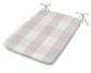 POLYWOOD 1100 Plaza Seat Pad — Buffalo Plaid Dune Burlap