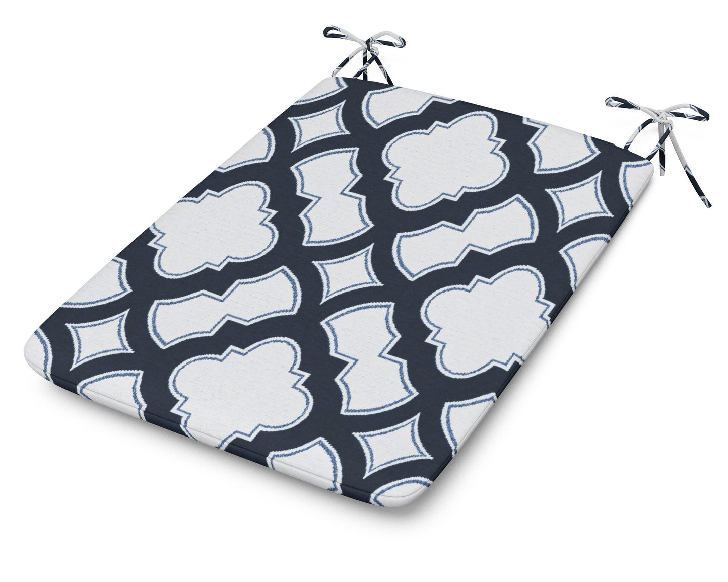 POLYWOOD 1100 Plaza Seat Pad — Trellis Marine Indigo