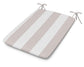 POLYWOOD 1100 Plaza Seat Pad — Cabana Stripe Dune Burlap