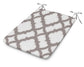 POLYWOOD 1100 Plaza Seat Pad — Trellis Grey Mist