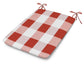 POLYWOOD 1100 Plaza Seat Pad — Buffalo Plaid Crimson