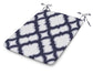 POLYWOOD 1100 Plaza Seat Pad — Trellis Navy