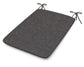 POLYWOOD 1100 Plaza Seat Pad — Ash Charcoal