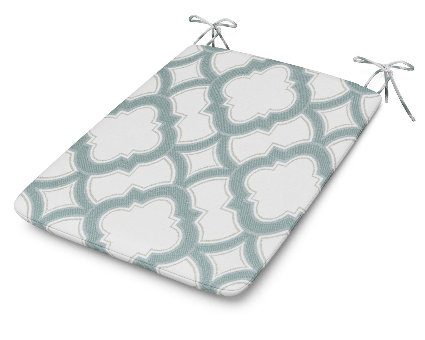 POLYWOOD 1100 Plaza Seat Pad — Trellis Glacier Spa