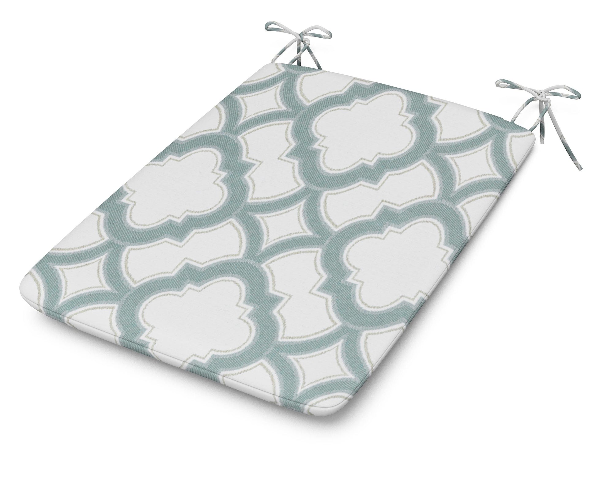 POLYWOOD 1100 Plaza Seat Pad — Trellis Glacier Spa