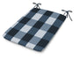 POLYWOOD 1100 Plaza Seat Pad — Buffalo Plaid Marine Indigo