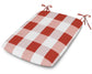 POLYWOOD 1120 Urban Seat Pad — Buffalo Plaid Crimson