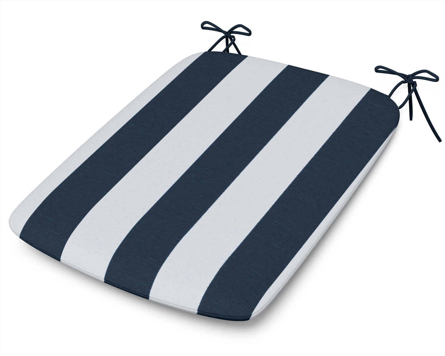 POLYWOOD 1120 Urban Seat Pad — Cabana Stripe Marine Indigo