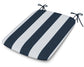 POLYWOOD 1120 Urban Seat Pad — Cabana Stripe Marine Indigo