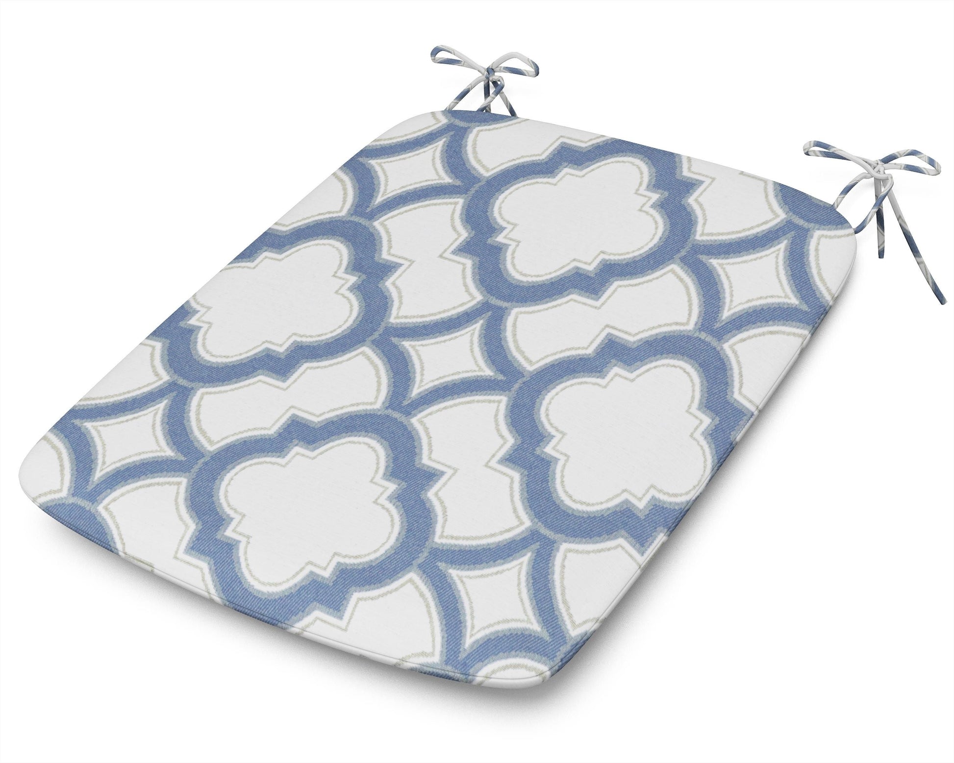 POLYWOOD 1120 Urban Seat Pad — Trellis Sky Blue