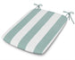 POLYWOOD 1120 Urban Seat Pad — Cabana Stripe Glacier Spa
