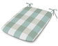 POLYWOOD 1120 Urban Seat Pad — Buffalo Plaid Glacier Spa