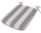 POLYWOOD 1120 Urban Seat Pad — Cabana Stripe Grey Mist
