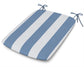 POLYWOOD 1120 Urban Seat Pad — Cabana Stripe Sky Blue
