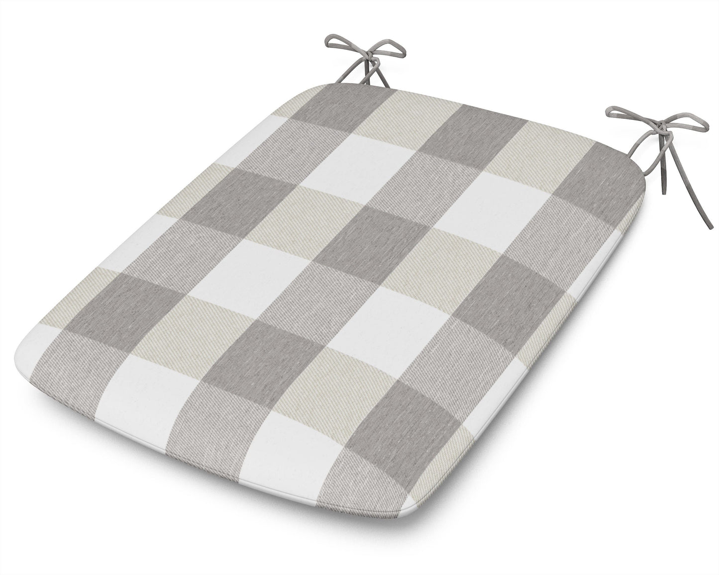 POLYWOOD 1120 Urban Seat Pad — Buffalo Plaid Grey Mist