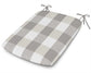 POLYWOOD 1120 Urban Seat Pad — Buffalo Plaid Grey Mist