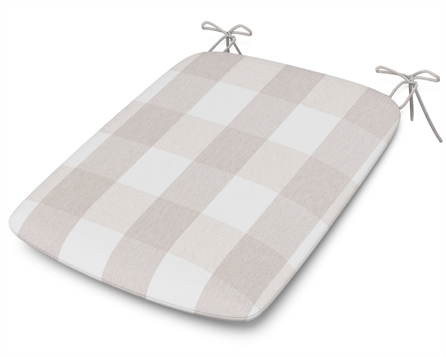 POLYWOOD 1120 Urban Seat Pad — Buffalo Plaid Dune Burlap