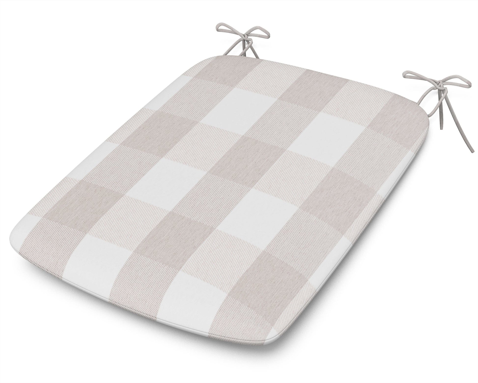 POLYWOOD 1120 Urban Seat Pad — Buffalo Plaid Dune Burlap
