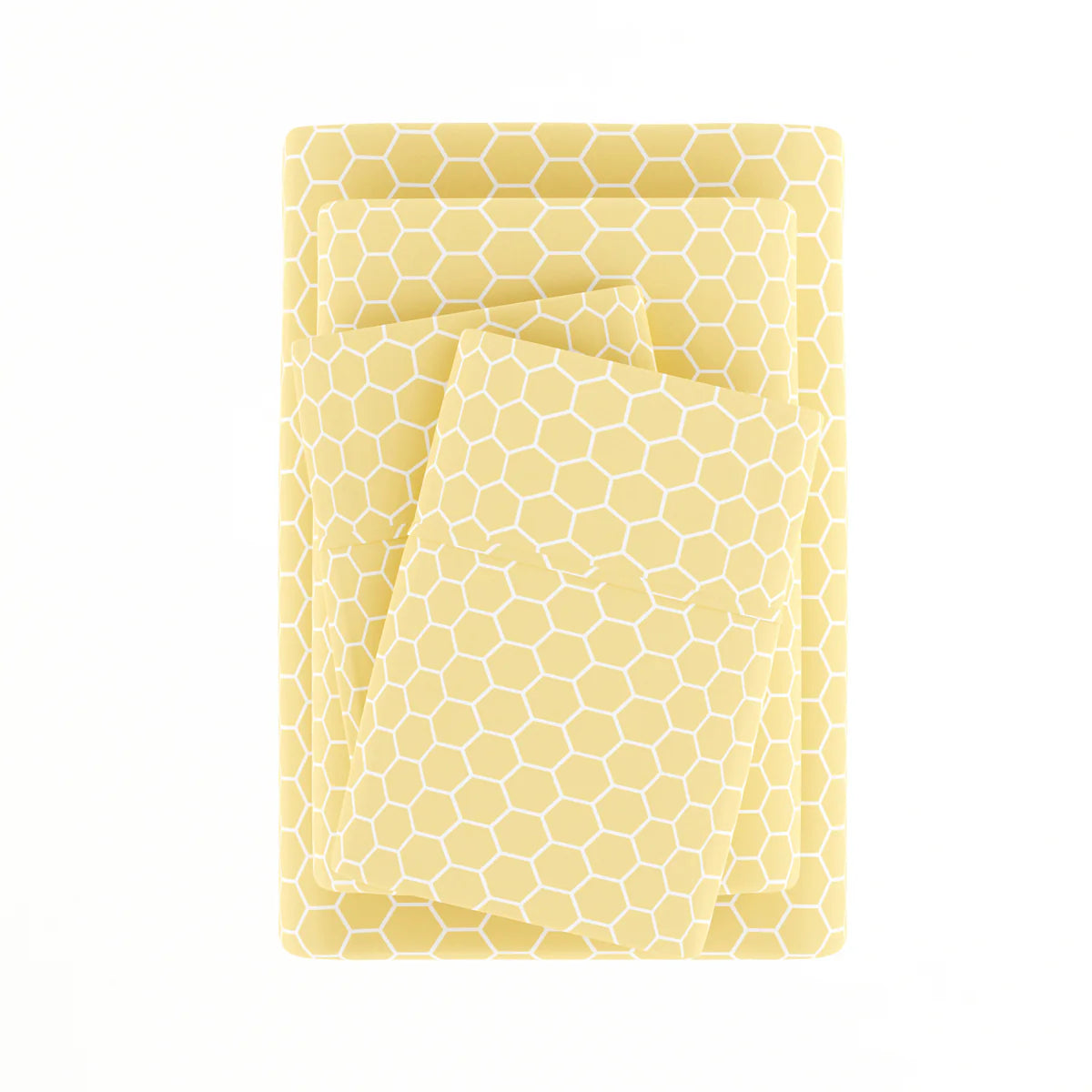 Honeycomb 4-Piece Patterned Sheet Set