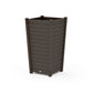 POLYWOOD Nautical Large Tapered Square Tall Planter Box — Vintage Coffee