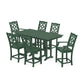 POLYWOOD Chinoiserie 7-Piece Farmhouse Counter Set — Green