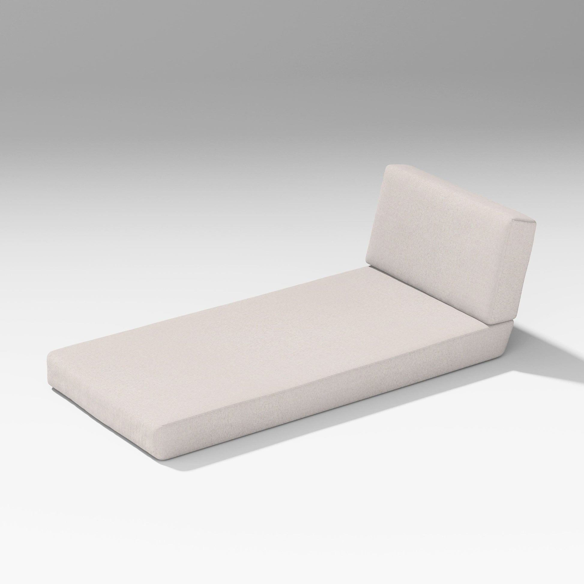 POLYWOOD Latitude Modular Chaise Seat/Back Combo — Dune Burlap
