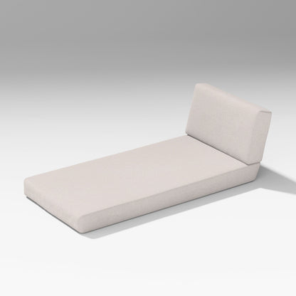 POLYWOOD Latitude Modular Chaise Seat/Back Combo — Dune Burlap