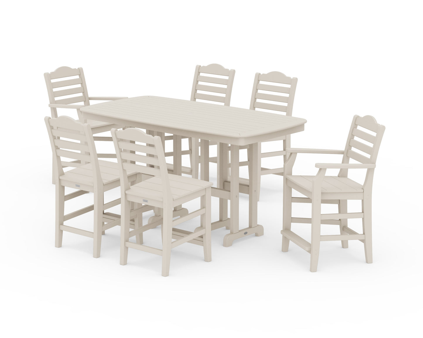 POLYWOOD Savannah 7-Piece Counter Set — Sand