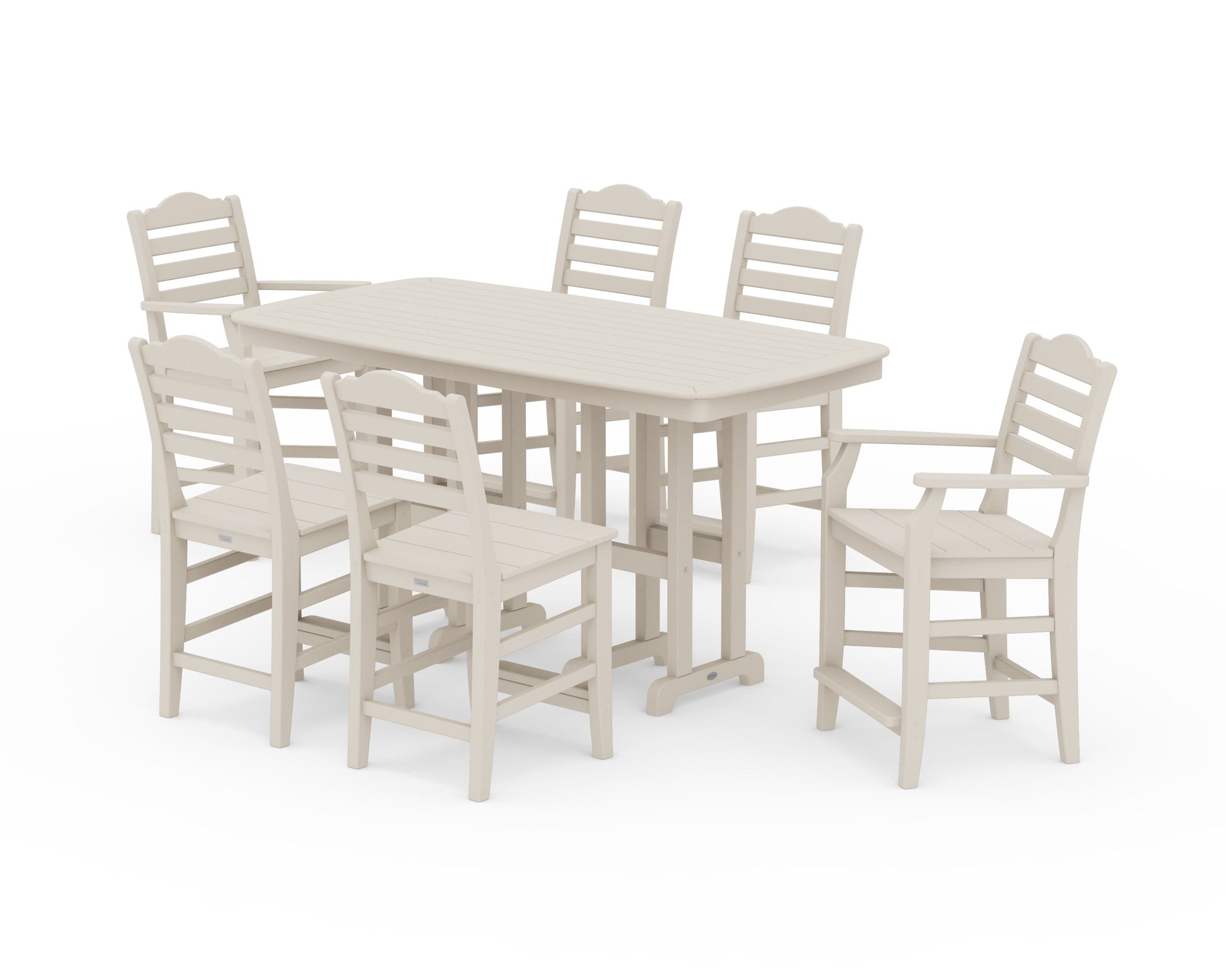 POLYWOOD Savannah 7-Piece Counter Set — Sand