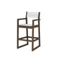 POLYWOOD EDGE Sling Bar Arm Chair — Kona / White Sling