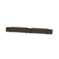 POLYWOOD 60" Country Living Straight Double Planter Storage Bench Set — Vintage Coffee